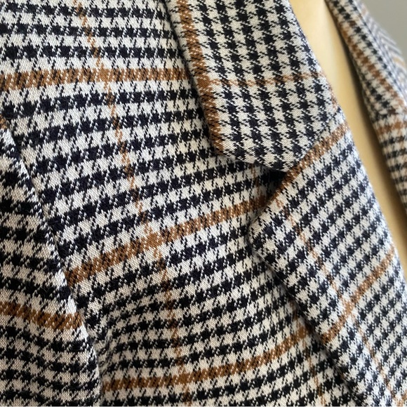 Old Navy Houndstooth Plaid Ponte Knit Blazer, Womens Small X-Small - Picture 9 of 16